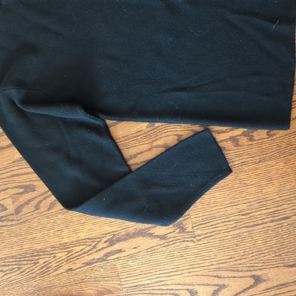 Vtg Designer Emmanuel Ungaro black ribbed wool/cashmere pullover sweater sz M - Picture 3 of 6